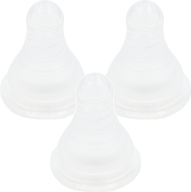 Simba 小獅王辛巴 超柔防脹氣標準圓孔奶嘴 M, 3個月以上, 3個