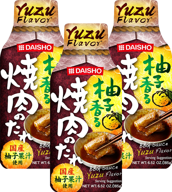 DAISHO 大逸昌 柚香燒肉醬, 3個, 185ml