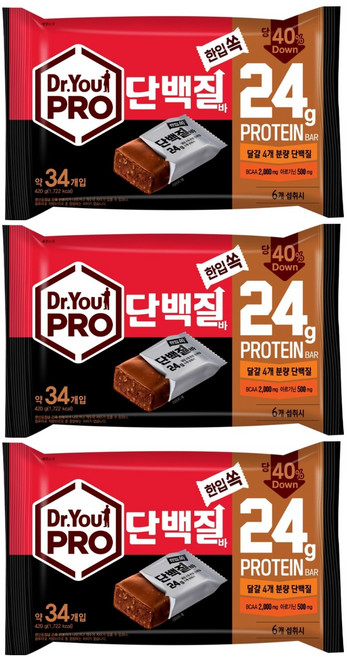 ORION 好麗友 Dr.You 一口巧克力蛋白棒, 420g, 3個