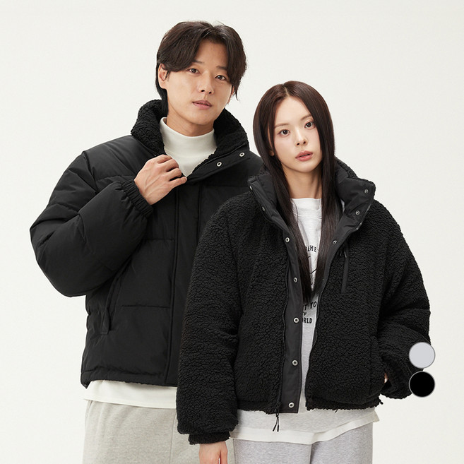 캐럿 남녀공용 프리미엄 리버서블 덤블 숏 푸퍼