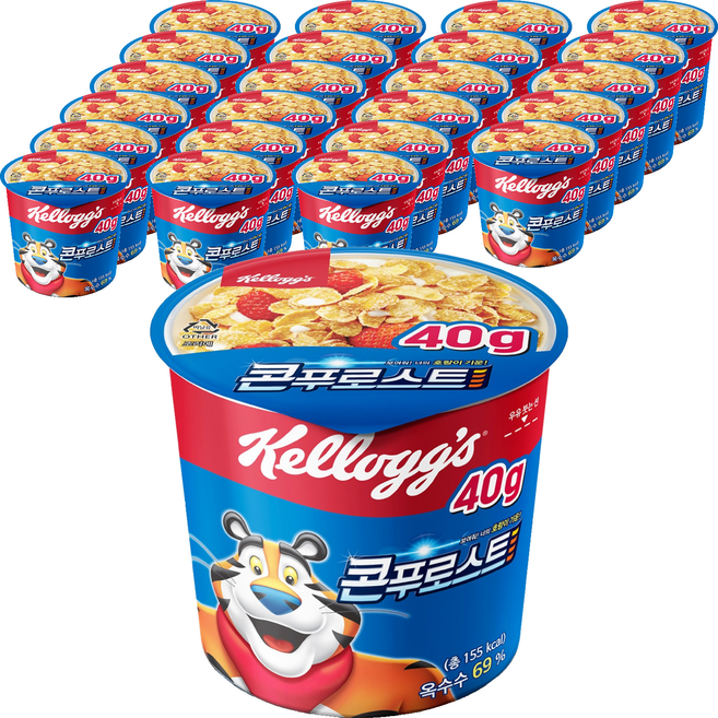 콘푸로스트 컵 시리얼, 40g, 24개