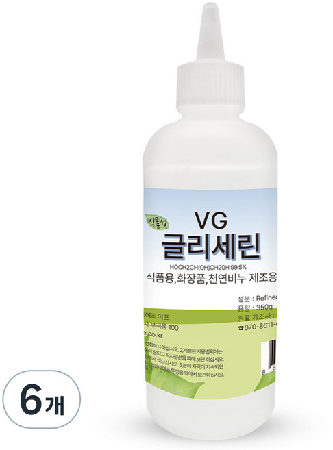 조이라이프 글리세린, 350g, 6개