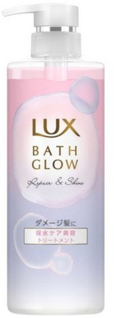 LUX 麗仕 Bath Glow 亮澤保水潤髮乳 受損髮專用, 490g, 1瓶