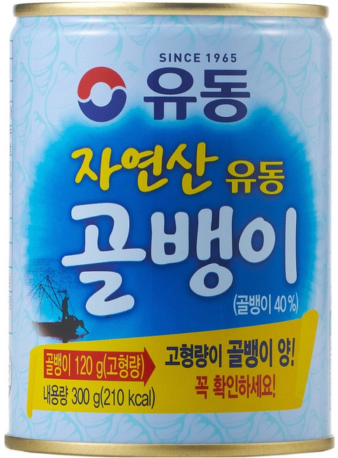 유동 자연산 골뱅이 통조림, 300g, 1개