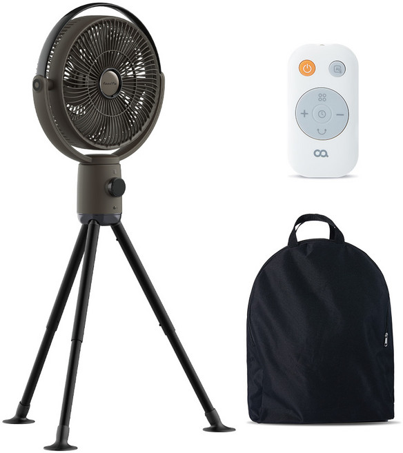 오아 라운드PRO 무선 스탠드 공기순환 리모컨 써큘레이터 카키, OFN-045KH