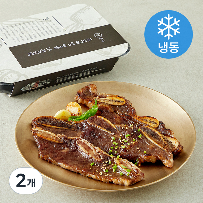 뭇나 프리미엄 양념 LA꽃갈비 (냉동), 500g, 2개