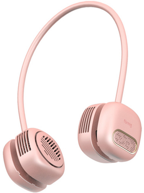 포미그 롤러블 넥밴드 선풍기, FOF-202PK, 핑크