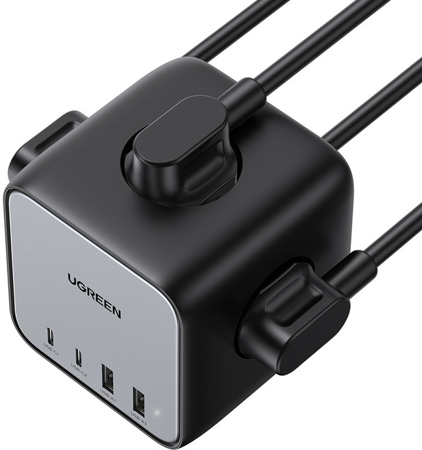 유그린 GaNIII 멀티탭 고속충전기 DigiNest Cube 3680W with PD65W, 혼합색상, 1개