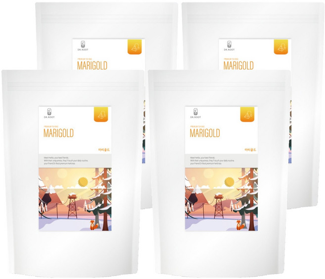 닥터루트 마리골드차 삼각티백, 1.2g, 100개입, 4개