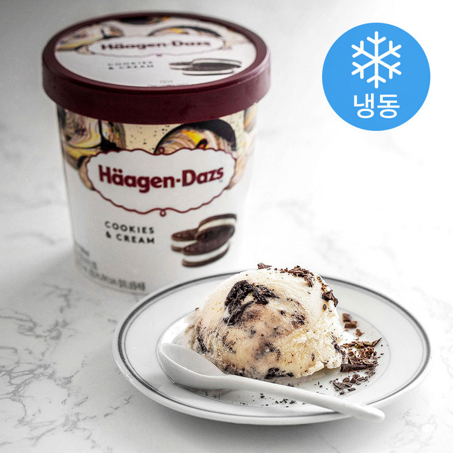 하겐다즈 파인트 쿠키 앤 크림 (냉동), 473ml, 1개입, 1개 - 아이스크림 파인트