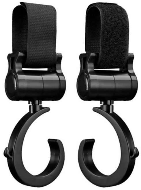 아이코어스 유모차 걸이 1세트, 블랙, 2개