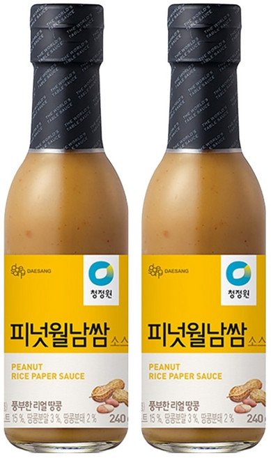 청정원 피넛 월남쌈소스, 240g, 2개