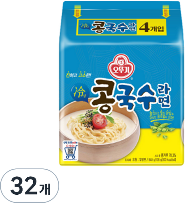 오뚜기 콩국수라면, 135g, 32개