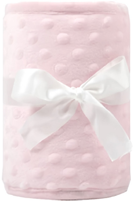 vanibaby 母嬰生活 嬰兒床防咬布圍3件組, 粉紅豆豆絨, 1組