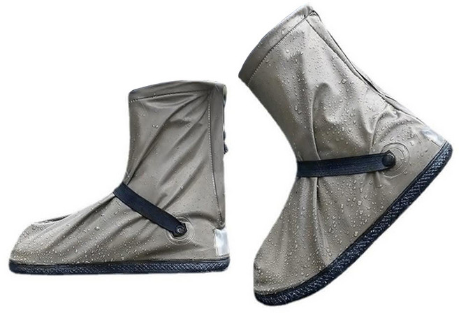 ROYALLIN 蘿林嚴選 高筒防水雨鞋套, 咖啡色