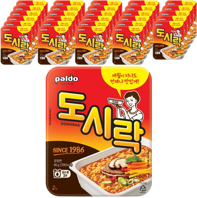 팔도도시락 컵라면 86g, 30개