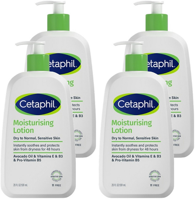 세타필 모이스춰라이징 로션, 591ml, 4개