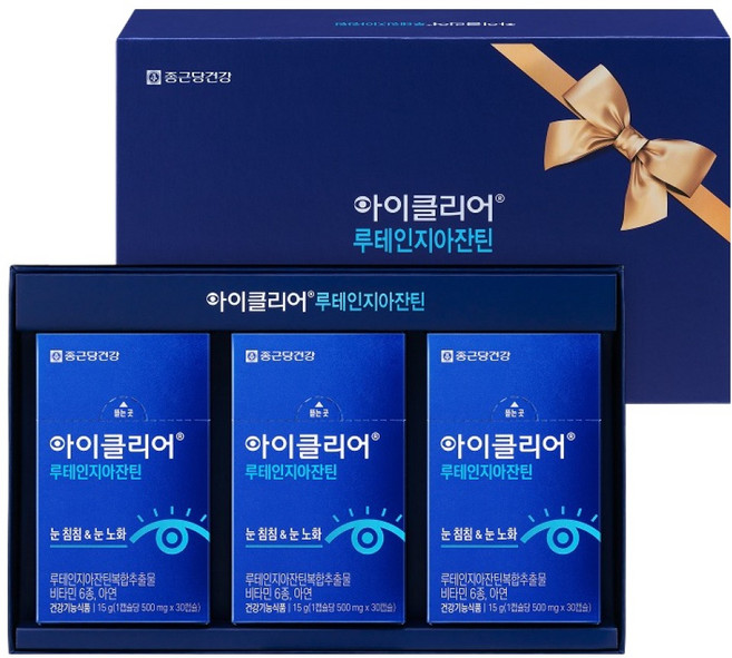 아이클리어 루테인 지아잔틴 선물세트, 30정, 3개