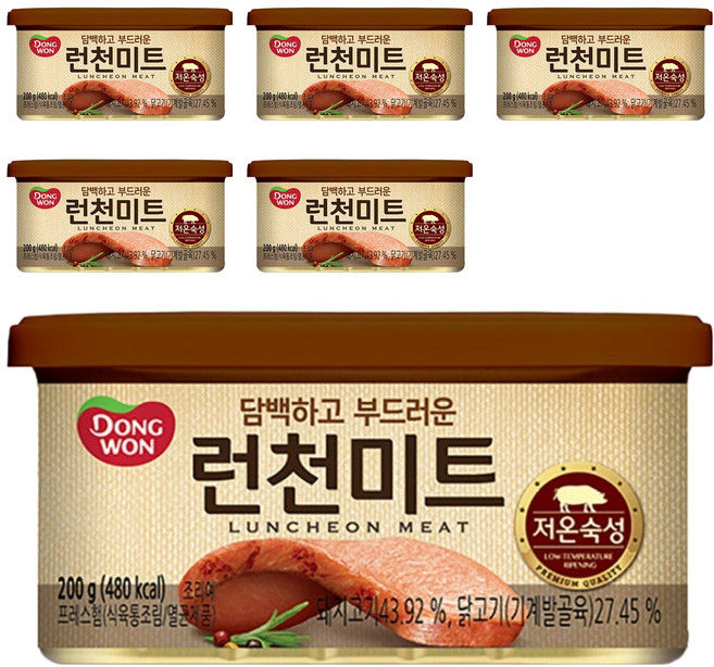동원 런천미트, 200g, 6개