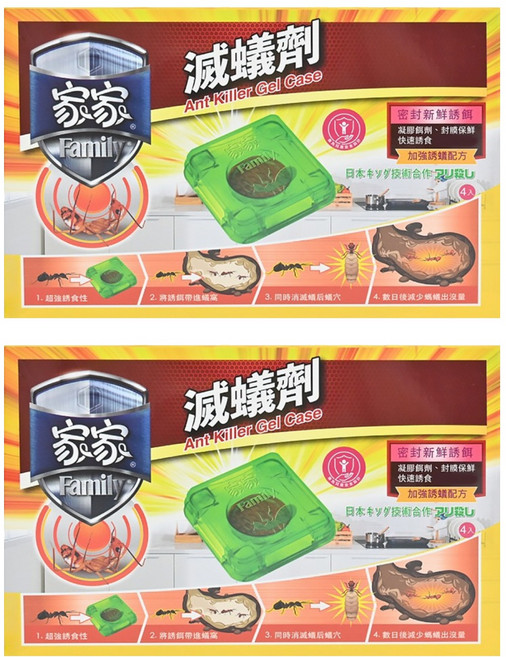 Family 家家 滅蟻劑 4入, 12g, 2盒