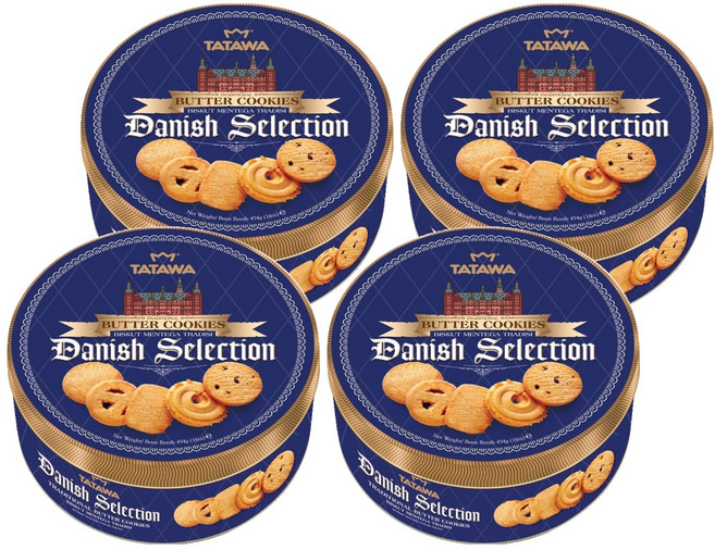 타타와 데니쉬 셀렉션 버터 쿠키, 454g, 4개