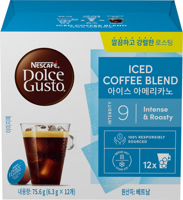돌체구스토 아이스 아메리카노 캡슐커피, 6.3g, 12개입, 1개