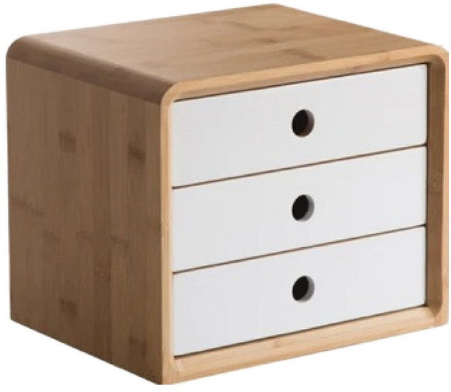 宜卡家居 抽屜款三層櫃 小款, 白色, 3抽