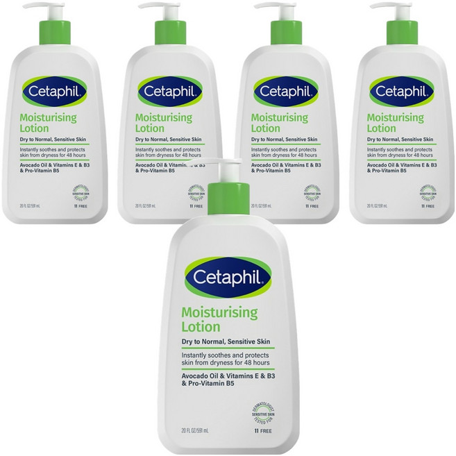 세타필 모이스춰라이징 로션, 591ml, 5개