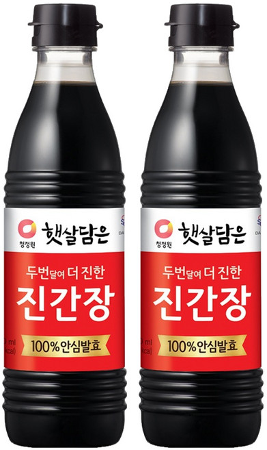 햇살담은 두번 달여 더 진한 진간장, 500ml, 2개