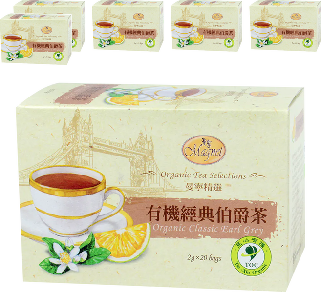 Magnet 曼寧 有機經典伯爵茶, 2g, 20包, 6盒