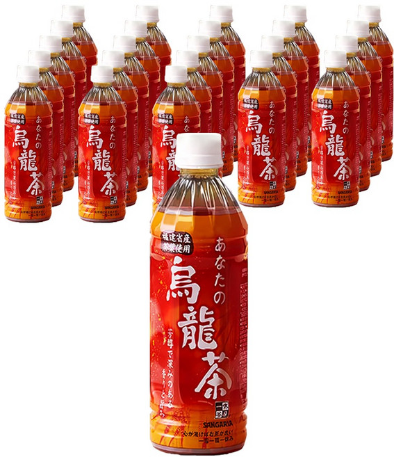 산가리아 당신의 우롱차, 500ml, 24개