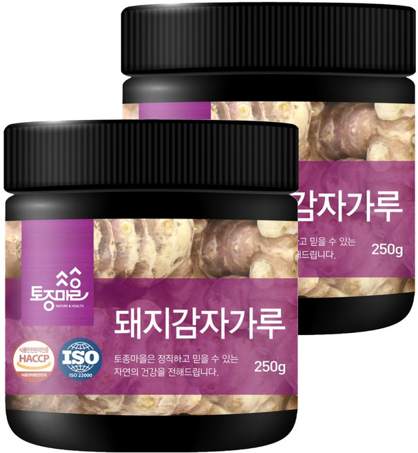 토종마을 HACCP인증 돼지감자가루, 2개, 250g