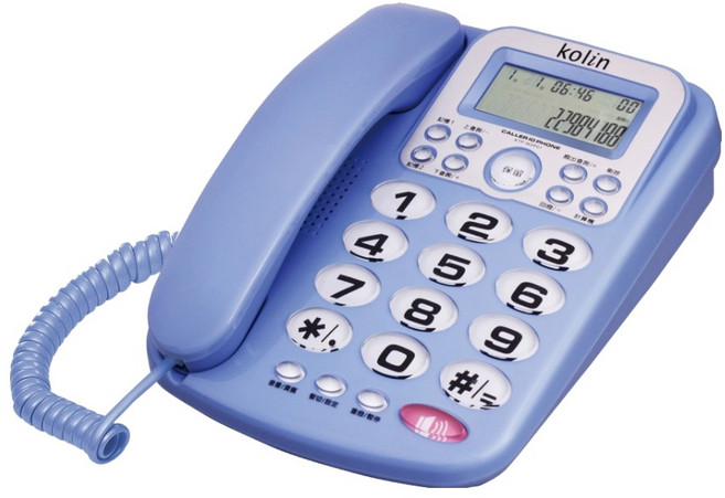 Kolin 歌林 來電顯示型電話 顏色隨機, KTP-WDP01