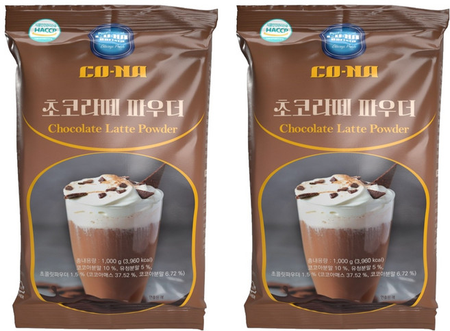 CONA 초코라떼 파우더, 1kg, 1개입, 2개