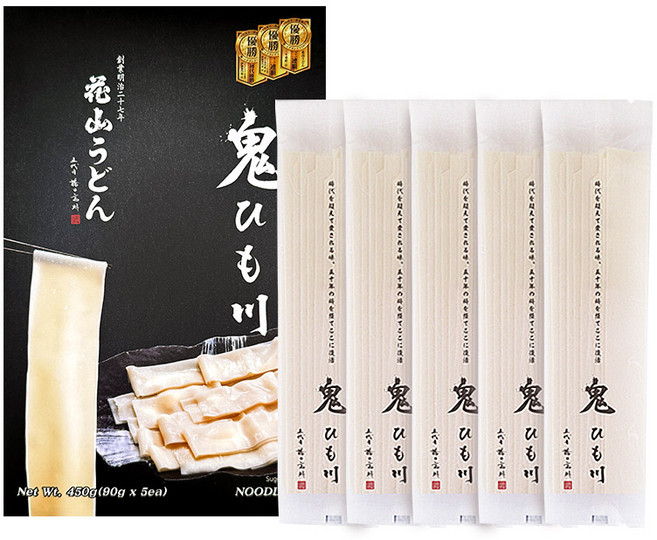 HANAYAMA 오니히모가와 우동 면, 5개, 90g