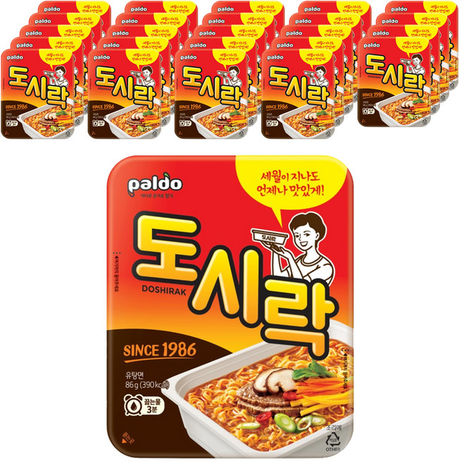 팔도도시락 컵라면 86g, 25개