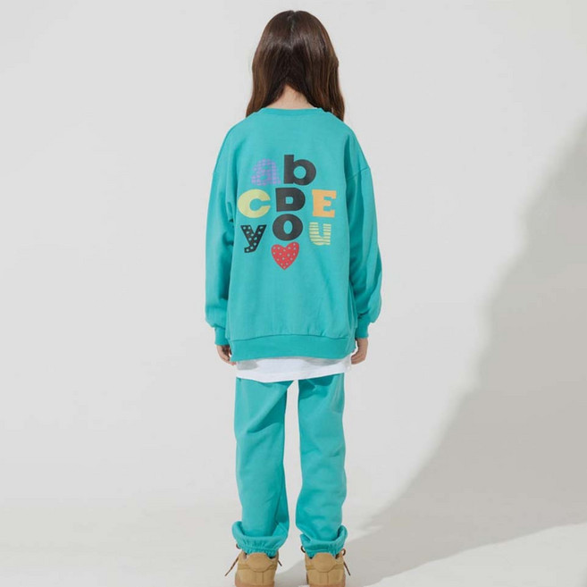 바브키즈 아동용 알파벳 상하의 세트