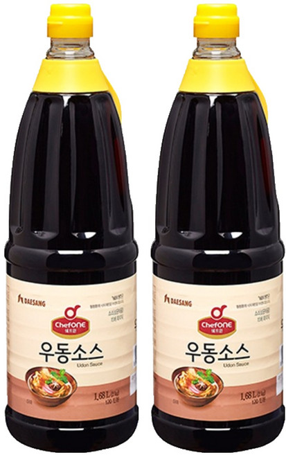 쉐프원 우동소스, 1.68L, 2개