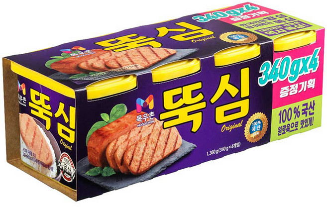 목우촌 뚝심, 340g, 4개