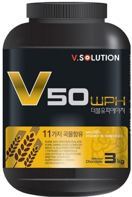 브이솔루션 V50 WPH 단백질 헬스보충제, 3kg, 1개