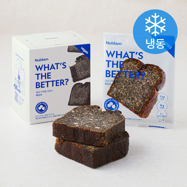 널담 단백질 비건 파운드 흑임자 (냉동), 140g, 3개입, 1개