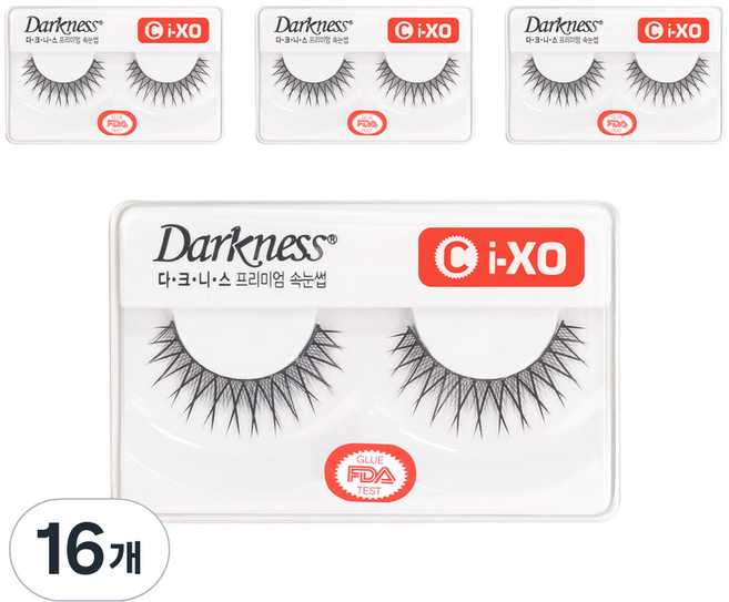 다크니스 프리미엄 속눈썹, ci-XO, 16개