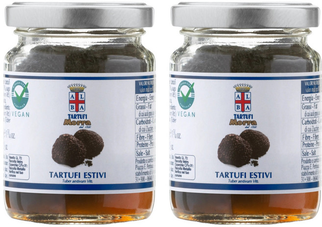 TARTUFI Morra 阿爾巴松露世家 夏季整顆黑松露 小, 35g, 2罐