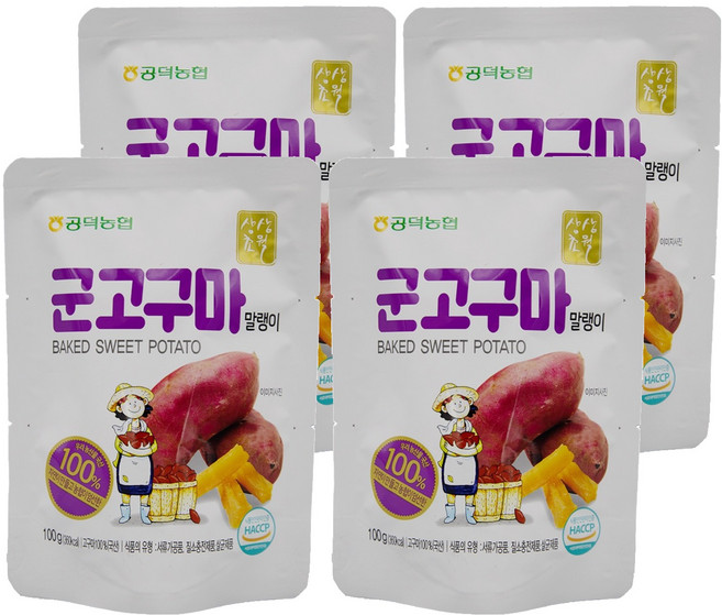 공덕농협 군고구마말랭이, 100g, 4개