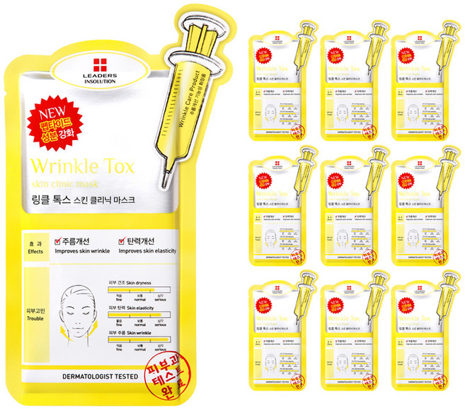 리더스 인솔루션 링클톡스 마스크팩, 1개입, 10개