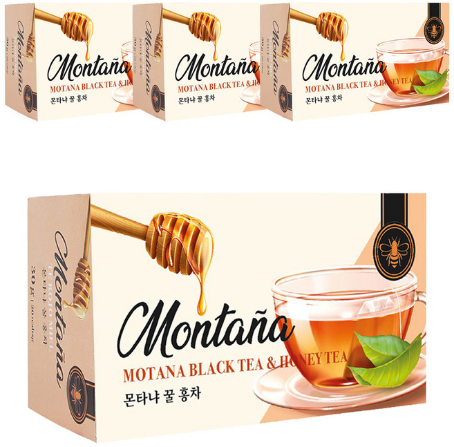 몬타냐 꿀홍차, 1.5g, 20개입, 4개