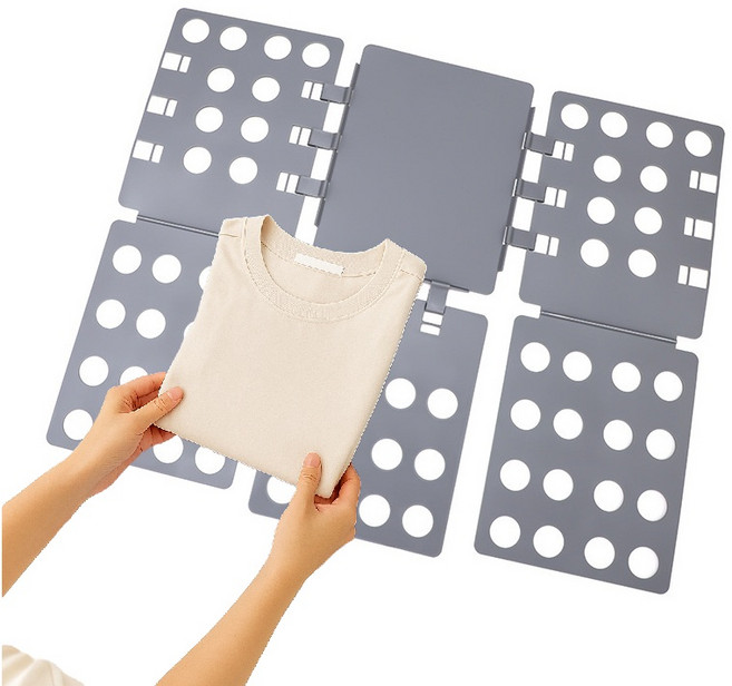 몽리코 초간편 3초 옷 접기 판, 그레이, 1개