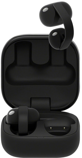 소니 링크버즈 클립 블루투스 이어폰, WF-LC900, 블랙