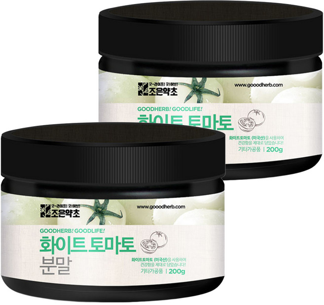 조은약초 화이트 토마토 분말, 200g, 2개