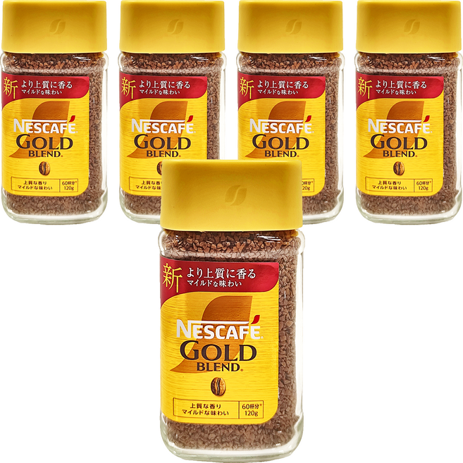 NESCAFE 雀巢咖啡 金牌微研磨咖啡, 120g, 1入, 5罐